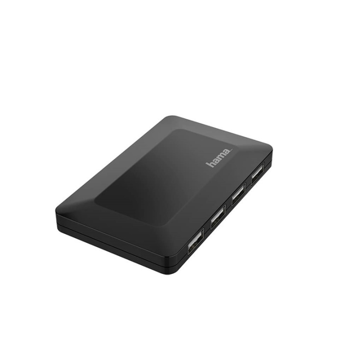 Hama Hub USB-A 2.0 4x Portar 480 Mbit/s Svart i gruppen DATORER & KRINGUTRUSTNING / Datortillbehör / USB-hubbar hos TP E-commerce Nordic AB (38-91884)