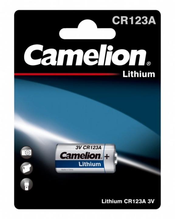Camelion CR123A/3V, fotobatteri, litium, 1-pack i gruppen HEMELEKTRONIK / Batterier & Laddare / Batterier / Övriga hos Teknikproffset Nordic AB (38-92018)