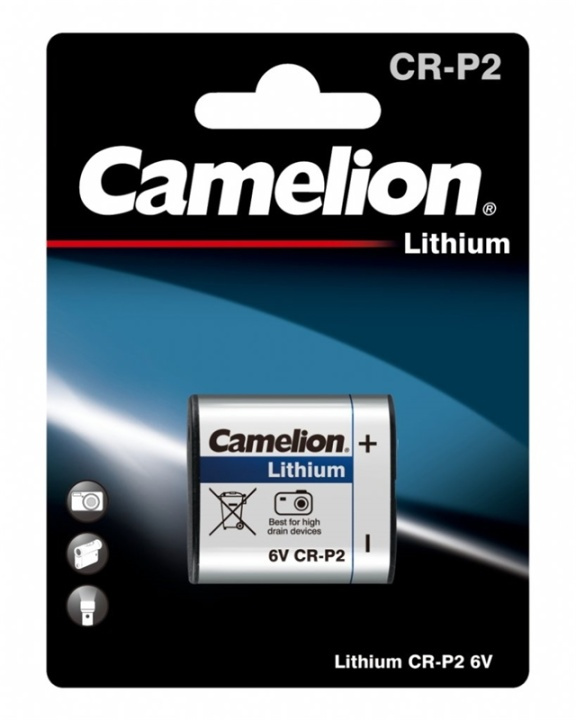 Camelion CR-P2, fotobatteri, litium, 1-pack i gruppen HEMELEKTRONIK / Batterier & Laddare / Batterier / Övriga hos Teknikproffset Nordic AB (38-92021)