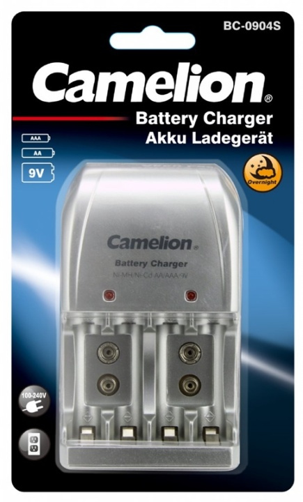 Camelion BC0904S, batteriladdare, utan batt, i gruppen HEMELEKTRONIK / Batterier & Laddare / Batteriladdare hos Teknikproffset Nordic AB (38-92033)