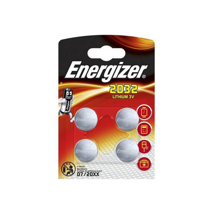 Energizer Batteri Cr2032 Lithium 4-Pack i gruppen HEMELEKTRONIK / Batterier & Laddare / Batterier / Knappcell hos TP E-commerce Nordic AB (38-92064)