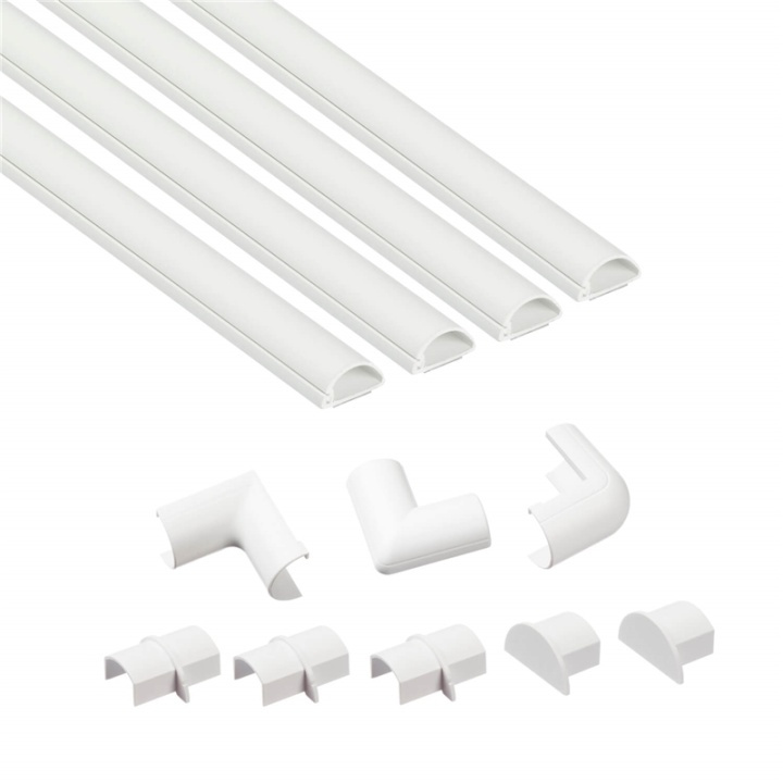 D-Line Kabelkanal Kit 20X10Mm 4X Kabelkanal/Tillbehör 1.0M i gruppen HEMELEKTRONIK / Kablar & Adaptrar / Kabelhantering hos TP E-commerce Nordic AB (38-92065)