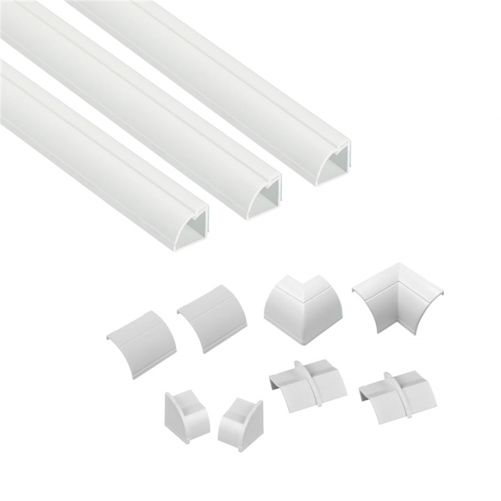 D-LINE Kabelkanal Kit 22x22mm 3x Kabelkanal/Tillbehör 1.0m i gruppen HEMELEKTRONIK / Kablar & Adaptrar / Kabelhantering hos TP E-commerce Nordic AB (38-92066)