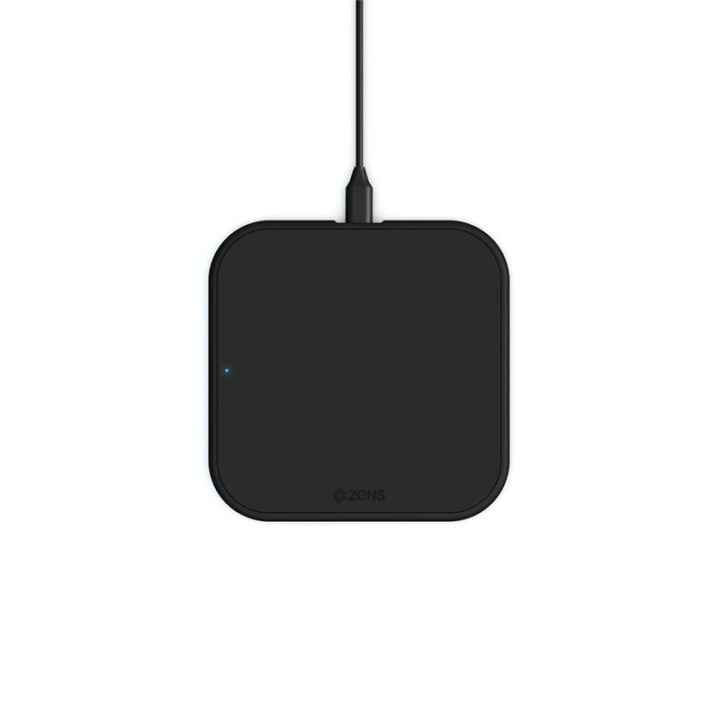 Zens Essential Single Laddare QI 10W Svart 5mm Slim (Apple + Samsung QC) i gruppen SMARTPHONE & SURFPLATTOR / Laddare & Kablar / Trådlösa Qi laddare hos TP E-commerce Nordic AB (38-92379)