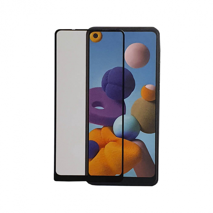 GEAR Härdat Glas 2,5D Full Cover Samsung A21s i gruppen SMARTPHONE & SURFPLATTOR / Mobilskydd / Samsung hos TP E-commerce Nordic AB (38-92419)