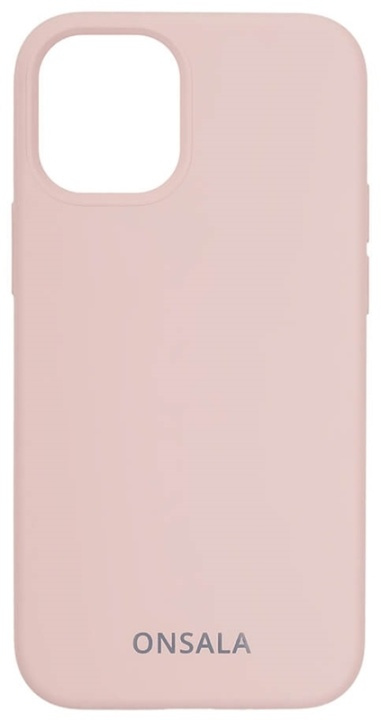 Onsala Mobilskal Silikon Sand Pink iPhone 12 Mini i gruppen SMARTPHONE & SURFPLATTOR / Mobilskydd / Apple / iPhone 12 Mini / Skal hos TP E-commerce Nordic AB (38-92444)