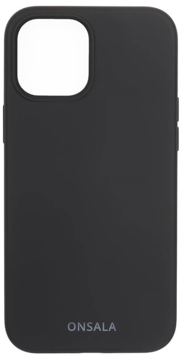 Onsala Mobilskal Silikon Black - iPhone 12 / 12 Pro i gruppen SMARTPHONE & SURFPLATTOR / Mobilskydd / Apple / iPhone 12/12 Pro / Skal hos TP E-commerce Nordic AB (38-92446)