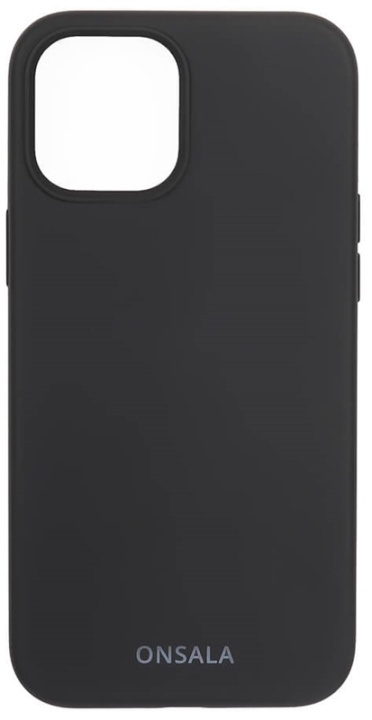 Onsala Mobilskal Silikon Black - iPhone 12 Pro Max i gruppen SMARTPHONE & SURFPLATTOR / Mobilskydd / Apple / iPhone 12 Pro Max / Skal hos TP E-commerce Nordic AB (38-92450)