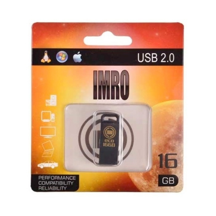 IMRO Pendrive BLACK 16GB i gruppen HEMELEKTRONIK / Lagringsmedia / USB-minnen / USB 2.0 hos TP E-commerce Nordic AB (38-92599)