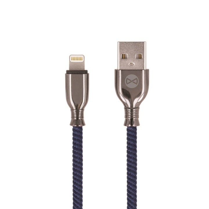 Forever Tornado - Lightning-kabel för Snabbladdning (3A), 1m, Marinblå i gruppen SMARTPHONE & SURFPLATTOR / Laddare & Kablar / Kablar / Kablar Lightning hos TP E-commerce Nordic AB (38-92673)