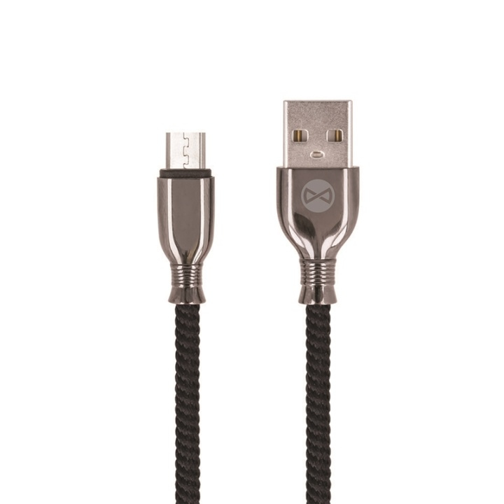 Forever Tornado - microUSB-kabel för Snabbladdning (3A), 1m, Svart i gruppen SMARTPHONE & SURFPLATTOR / Laddare & Kablar / Kablar / Kablar microUSB hos TP E-commerce Nordic AB (38-92675)