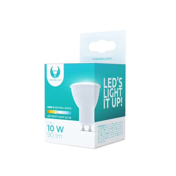 LED-Lampa GU10, 1W, 230V, 4500K, Vit neutral i gruppen HEMELEKTRONIK / Belysning / LED-lampor hos TP E-commerce Nordic AB (38-92794)