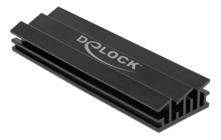 Delock Heat Sink 70 mm for M.2 module black i gruppen DATORER & KRINGUTRUSTNING / Datorkomponenter / Hårddiskar / Adaptrar & Tillbehör hos TP E-commerce Nordic AB (38-92812)