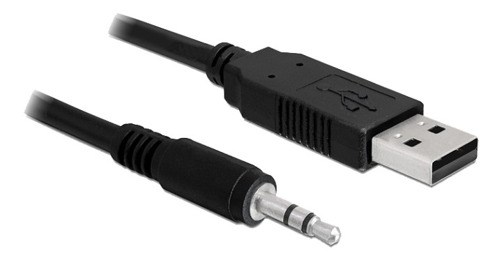 Delock Konverter USB 2.0 Typ-A Stecker zu Seriell TTL 3,5 mm 3 Pin Kli i gruppen HEMELEKTRONIK / Kablar & Adaptrar / Ljud Analog / Adaptrar hos TP E-commerce Nordic AB (38-92990)