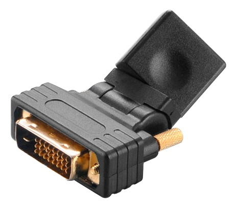 Angled DVI Male to HDMI Femaleadapter with gold plated contacts i gruppen DATORER & KRINGUTRUSTNING / Datorkablar / DVI / Adaptrar hos TP E-commerce Nordic AB (38-93020)