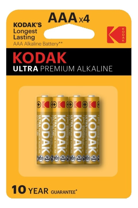 Kodak ULTRA premium alkaline AAA battery (4 pack) i gruppen HEMELEKTRONIK / Batterier & Laddare / Batterier / AAA hos TP E-commerce Nordic AB (38-93091)
