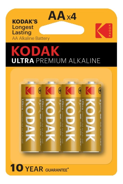 Kodak ULTRA premium alkaline AA battery (4 pack) i gruppen HEMELEKTRONIK / Batterier & Laddare / Batterier / AA hos TP E-commerce Nordic AB (38-93093)