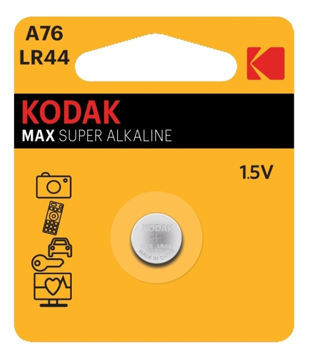 Kodak ULTRA alkaline A76 battery (1 pack) i gruppen HEMELEKTRONIK / Batterier & Laddare / Batterier / Knappcell hos TP E-commerce Nordic AB (38-93094)