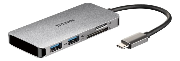 6-in-1 USB-C Hub with HDMI/Card Reader/Power Delivery i gruppen DATORER & KRINGUTRUSTNING / Bärbara datorer & tillbehör / Dockningsstation hos Teknikproffset Nordic AB (38-93258)