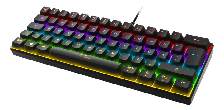 DELTACO GAMING mechanical keyboard with 60% layout, RGB, red switches i gruppen DATORER & KRINGUTRUSTNING / Gaming / Tangentbord hos TP E-commerce Nordic AB (38-93296)