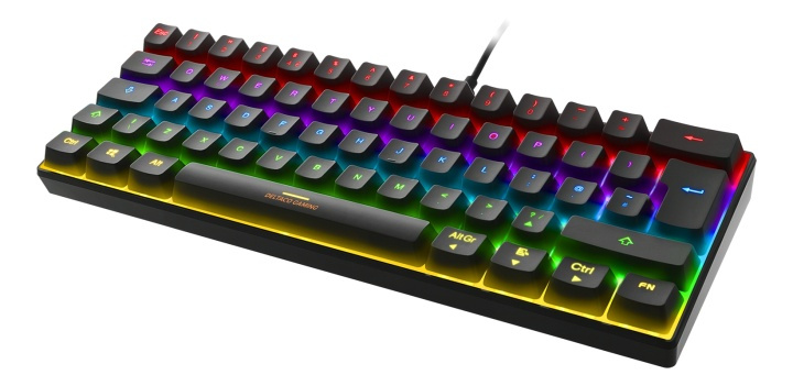 DELTACO GAMING mechanical keyboard with 60% layout, RGB, red switches i gruppen DATORER & KRINGUTRUSTNING / Gaming / Tangentbord hos TP E-commerce Nordic AB (38-93297)
