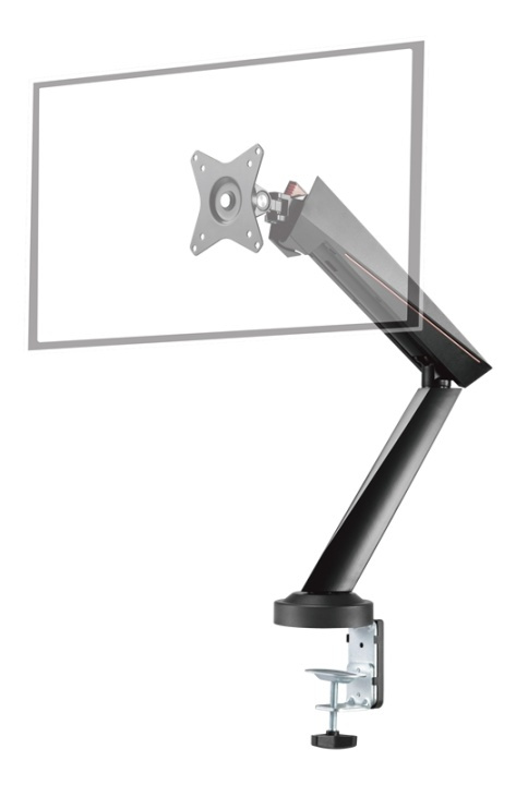 DELTACO GAMING Single Monitor Spring-Assisted Pro Gaming Monitor Arm i gruppen DATORER & KRINGUTRUSTNING / Datorskärmar & Tillbehör / Monitorarmar & fästen hos TP E-commerce Nordic AB (38-93311)