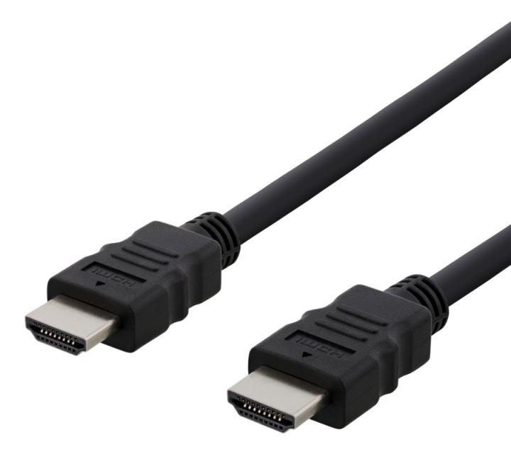 DELTACO HDMI cable CCS, HDMI High Speed w/Ethernet, FSC, 1,0m, black i gruppen HEMELEKTRONIK / Kablar & Adaptrar / HDMI / Kablar hos TP E-commerce Nordic AB (38-93329)