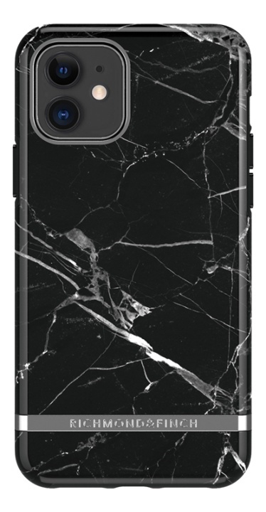 Richmond & Finch Black Marble, iPhone 11, silver details i gruppen SMARTPHONE & SURFPLATTOR / Mobilskydd / Apple / iPhone 11 / Skal hos TP E-commerce Nordic AB (38-93347)