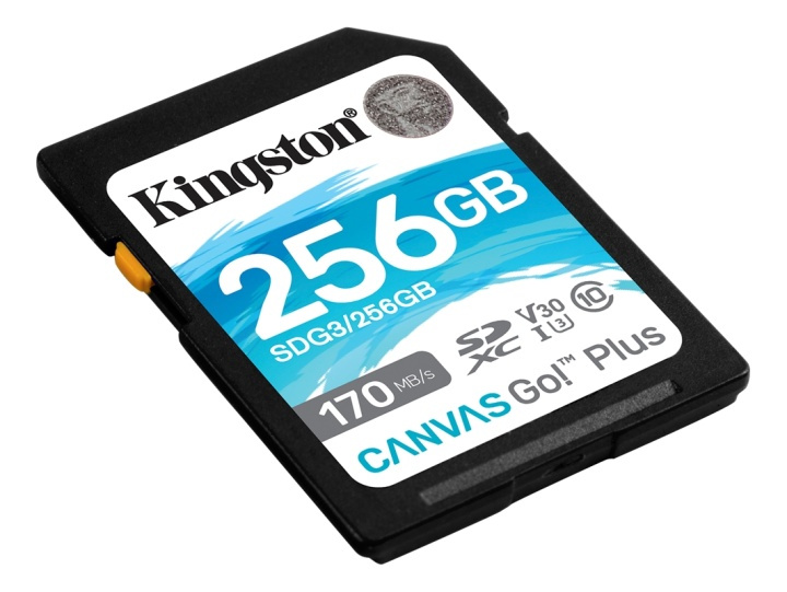 Kingston 256GB SDXC Canvas Go Plus 170R C10 UHS-I U3 V30 i gruppen HEMELEKTRONIK / Lagringsmedia / Minneskort / SD/SDHC/SDXC hos TP E-commerce Nordic AB (38-93408)