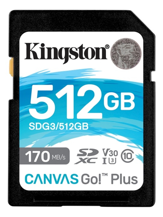 Kingston 512GB SDXC Canvas Go Plus 170R C10 UHS-I U3 V30 i gruppen HEMELEKTRONIK / Lagringsmedia / Minneskort / SD/SDHC/SDXC hos TP E-commerce Nordic AB (38-93409)