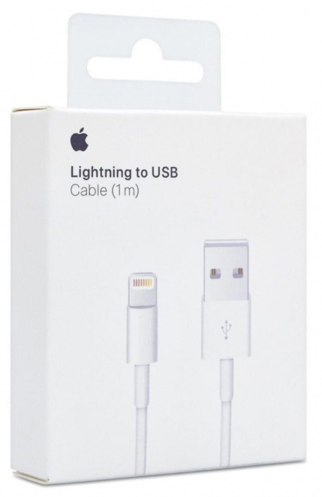Apple, USB till lightning-kabel, 1m, vit i gruppen SMARTPHONE & SURFPLATTOR / Laddare & Kablar / Kablar / Kablar Lightning hos TP E-commerce Nordic AB (38-93481)
