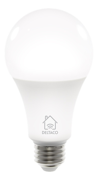 DELTACO SMART HOME LED-lampa, E27, WiFI, 9W, 2700K-6500K, dimbar, vit i gruppen HEMELEKTRONIK / Belysning / LED-lampor hos TP E-commerce Nordic AB (38-93547)