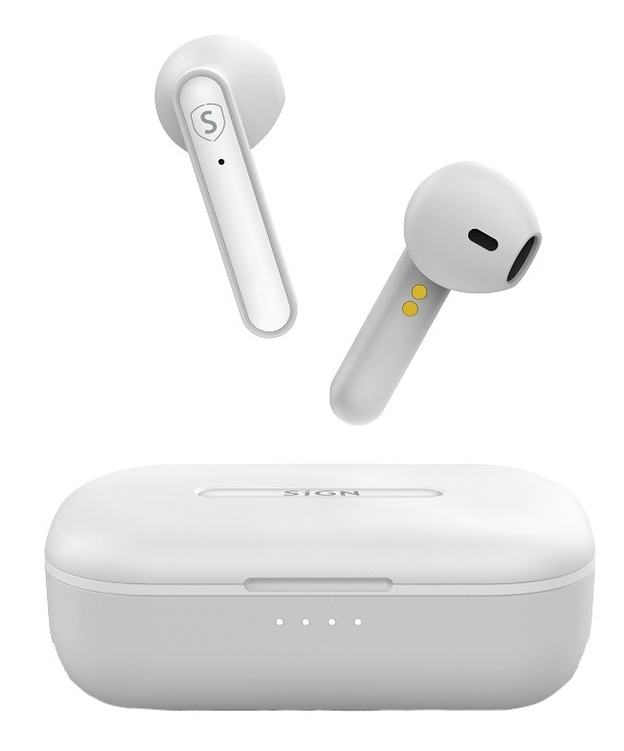 SiGN Freedom wireless in-ear buds, white i gruppen HEMELEKTRONIK / Ljud & Bild / Hörlurar & Tillbehör / Hörlurar hos TP E-commerce Nordic AB (38-93573)