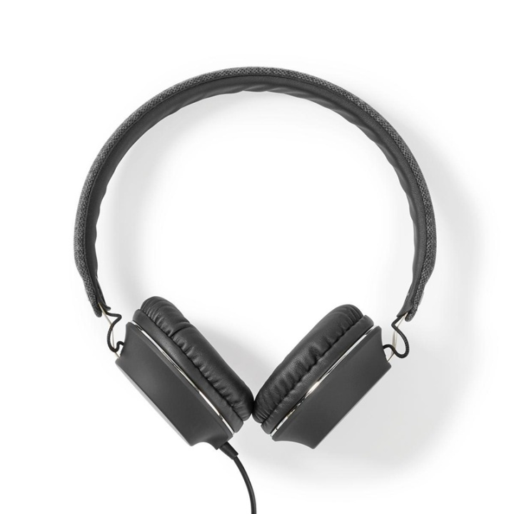 Nedis On-Ear Trådbundna Hörlurar | 3.5 mm | Kabellängd: 1.20 m | Antracit / Svart i gruppen HEMELEKTRONIK / Ljud & Bild / Hörlurar & Tillbehör / Hörlurar hos TP E-commerce Nordic AB (38-93704)