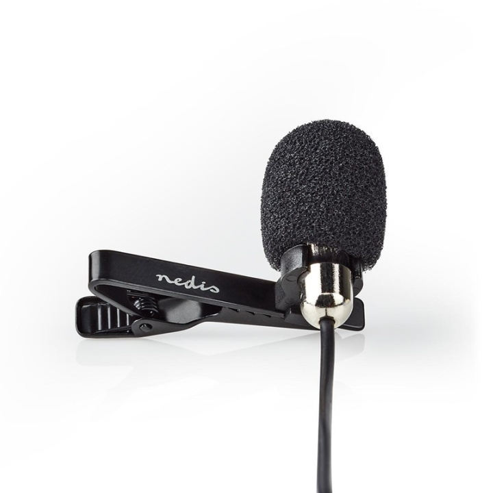 Trådbunden mikrofon med klämma | Klämma | Mygga | 3.5 mm | Metall i gruppen HEMELEKTRONIK / Ljud & Bild / Handhållna mikrofoner hos TP E-commerce Nordic AB (38-93748)