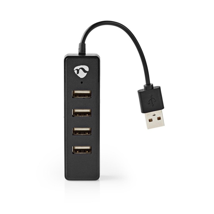 Nedis USB-hubb | USB A-Hane | 4x USB A Female | 4-Port port(s) | USB 2.0 | USB ström i gruppen DATORER & KRINGUTRUSTNING / Datortillbehör / USB-hubbar hos TP E-commerce Nordic AB (38-93810)