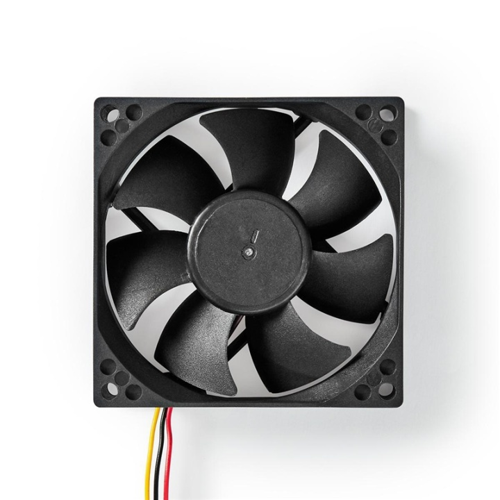Nedis DC-fläkt | DC | Fläktstorlek: 80 mm | 3-Pin | 35.6 dBA | Svart i gruppen DATORER & KRINGUTRUSTNING / Datorkomponenter / Kylning / Chassifläktar hos TP E-commerce Nordic AB (38-93829)