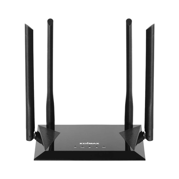 Edimax Trådlös Router AC1200 2.4/5 GHz (Dual Band) 10/100 Mbit Svart i gruppen DATORER & KRINGUTRUSTNING / Nätverk / Routrar hos TP E-commerce Nordic AB (38-93835)