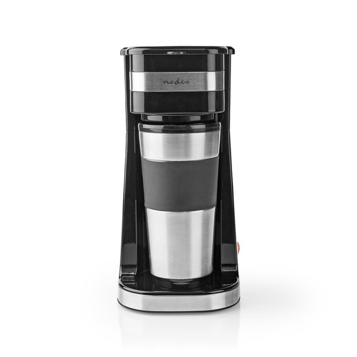 Nedis Kaffebryggare | Filtrera kaffe | 0.4 l | 1 Koppar | Silver / Svart i gruppen HEM, HUSHÅLL & TRÄDGÅRD / Hushållsmaskiner / Kaffemaskiner & Tillbehör / Kaffebryggare hos TP E-commerce Nordic AB (38-93961)
