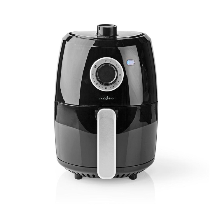 Nedis Varmlufts Fritös | 2.4 l | Timer: 30 min | Analog | Aluminium / Svart i gruppen HEM, HUSHÅLL & TRÄDGÅRD / Hushållsmaskiner / Airfryers & fritöser hos TP E-commerce Nordic AB (38-93967)