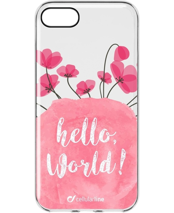 CellularLine Bloom, TPU skal iPhone 7/8/SE(2nd gen), Transparant med blommor i gruppen SMARTPHONE & SURFPLATTOR / Mobilskydd / Apple / iPhone 7 / Skal hos TP E-commerce Nordic AB (38-94001)