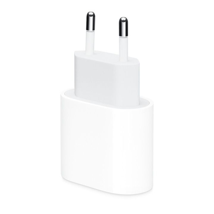 Apple (MHJE3ZM/A) USB-C, Strömadapter, Väggladdare, 20W, Bulk, Vit i gruppen SMARTPHONE & SURFPLATTOR / Laddare & Kablar / Väggladdare / Väggladdare Typ C hos TP E-commerce Nordic AB (38-94046)