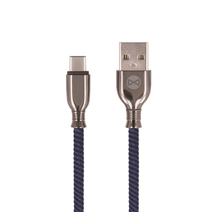 Forever Tornado - USB-C kabel för Snabbladdning (3A), 1m, Marinblå i gruppen SMARTPHONE & SURFPLATTOR / Laddare & Kablar / Kablar / Kablar Typ C hos TP E-commerce Nordic AB (38-94059)