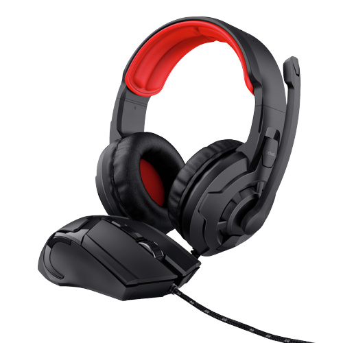 Trust GXT 785 RAVIUS 2-i-1 Gamingset med Headset och Mus i gruppen DATORER & KRINGUTRUSTNING / Gaming / Headset hos TP E-commerce Nordic AB (38-94401)