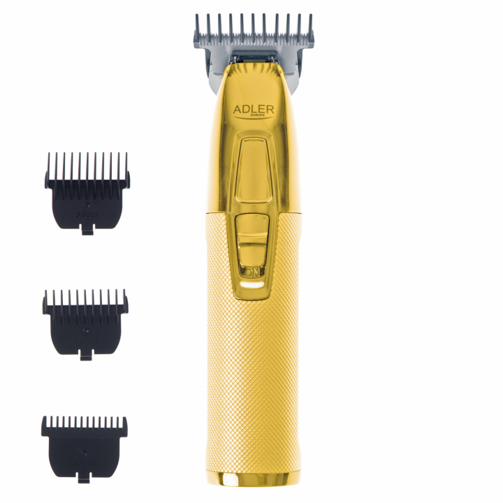 Adler AD 2836g Professionell Trimmer USB, Guld i gruppen SKÖNHET & HÄLSA / Hår & Styling / Rakning & Trimning / Skäggtrimmers & Tillbehör hos TP E-commerce Nordic AB (38-94409)