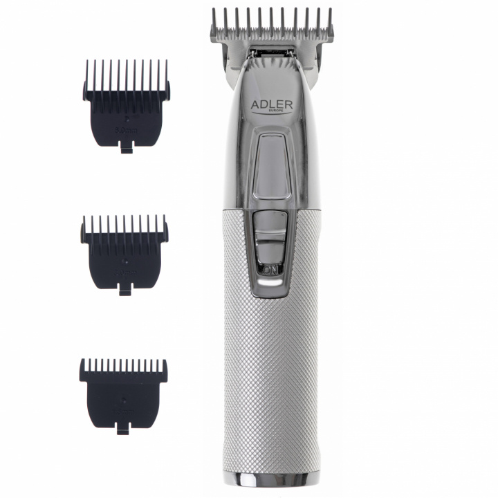 Adler AD 2836s Professionell Trimmer - USB, Silver i gruppen SKÖNHET & HÄLSA / Hår & Styling / Rakning & Trimning / Skäggtrimmers & Tillbehör hos TP E-commerce Nordic AB (38-94410)