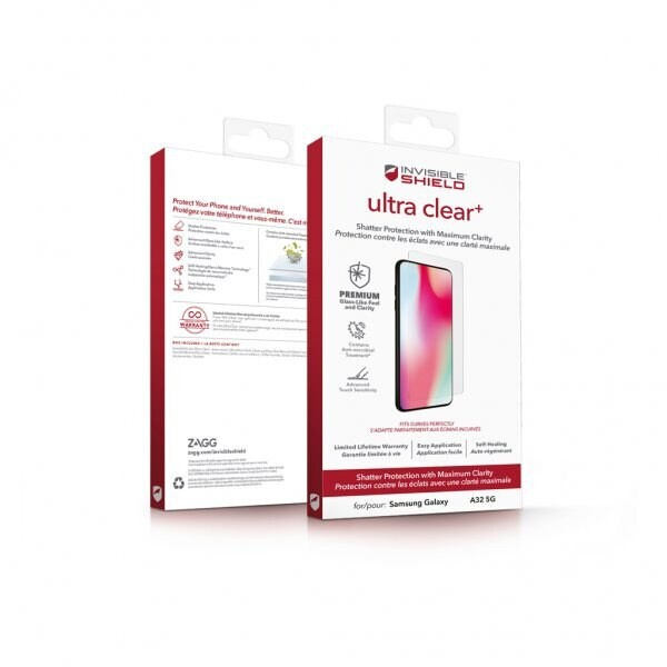 InvisibleShield Ultra Clear+ Samsung Galaxy A32 5G Screen i gruppen SMARTPHONE & SURFPLATTOR / Mobilskydd / Samsung hos TP E-commerce Nordic AB (38-94513)