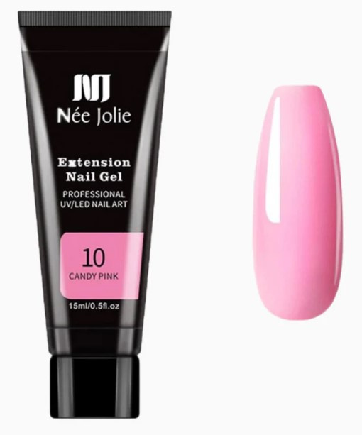 Née Jolie Extension Nail Gel - 10 Candy Pink i gruppen SKÖNHET & HÄLSA / Manikyr/Pedikyr / Nagellack hos TP E-commerce Nordic AB (38-94576)