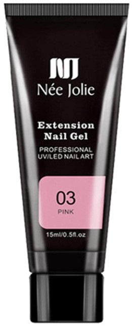 Née Jolie Extension Nail Gel - 3 Pink i gruppen SKÖNHET & HÄLSA / Manikyr/Pedikyr / Nagellack hos TP E-commerce Nordic AB (38-94623)