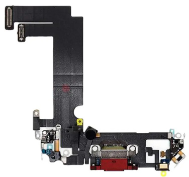 iPhone 12 Mini Laddkontakt med Flex - Röd i gruppen SMARTPHONE & SURFPLATTOR / Reservdelar hos TP E-commerce Nordic AB (38-94700)